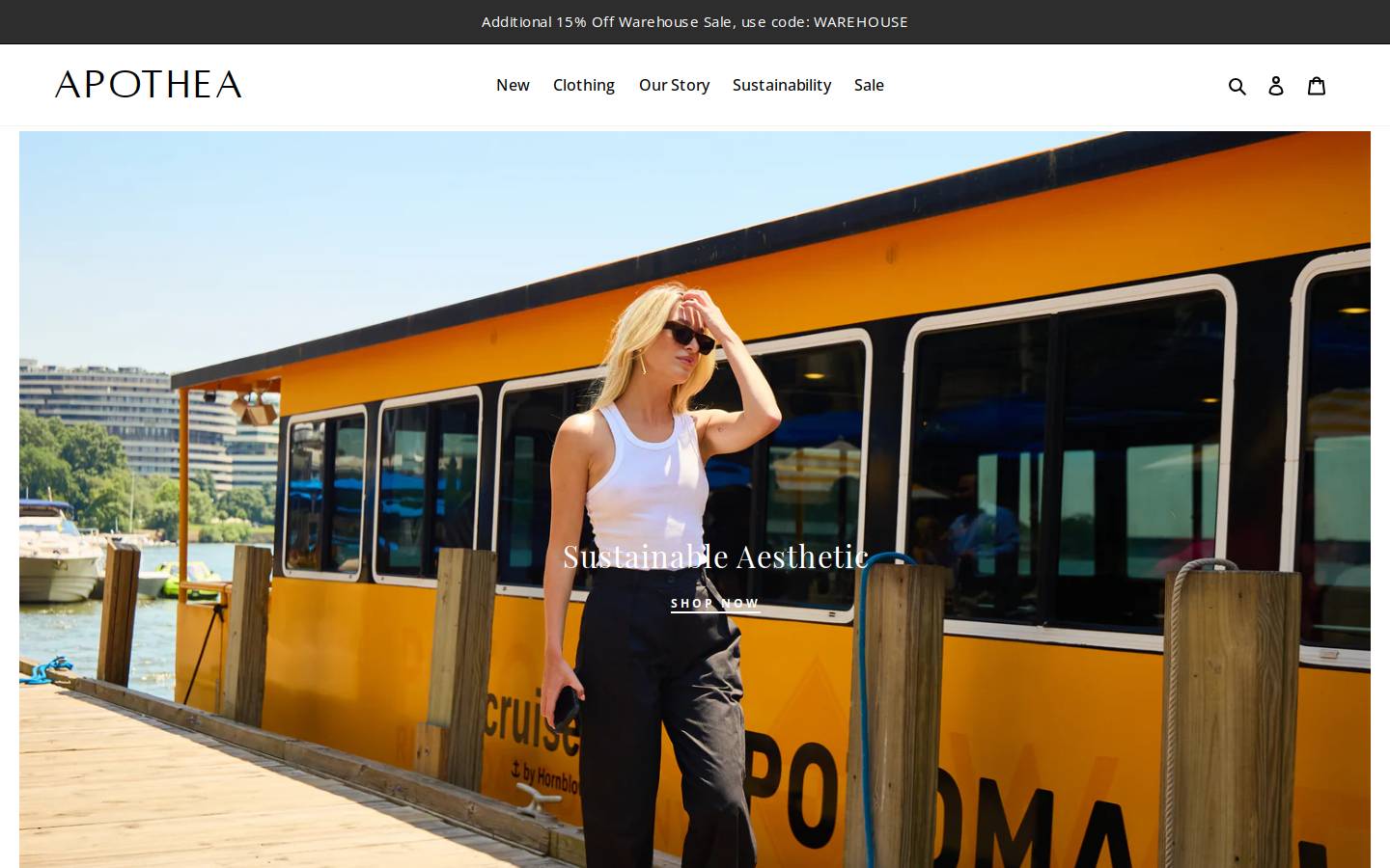 apotheacollection.com homepage screenshot
