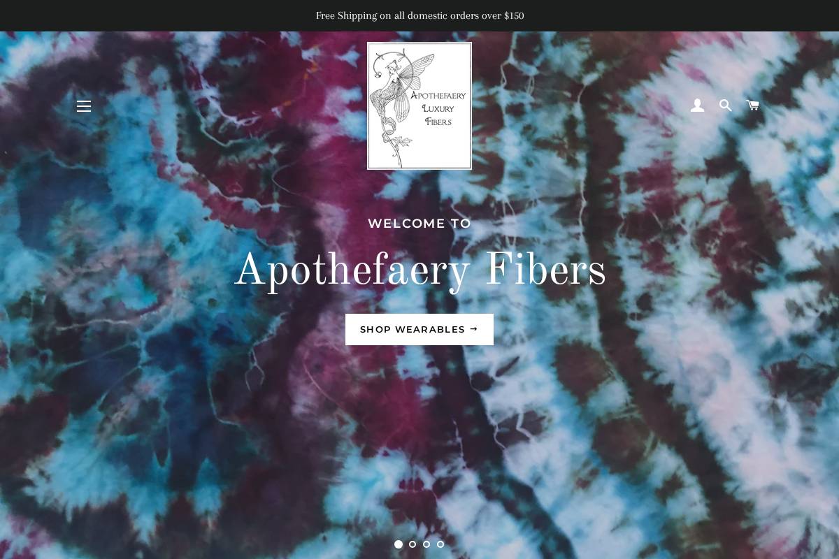 apothefaery.com homepage screenshot