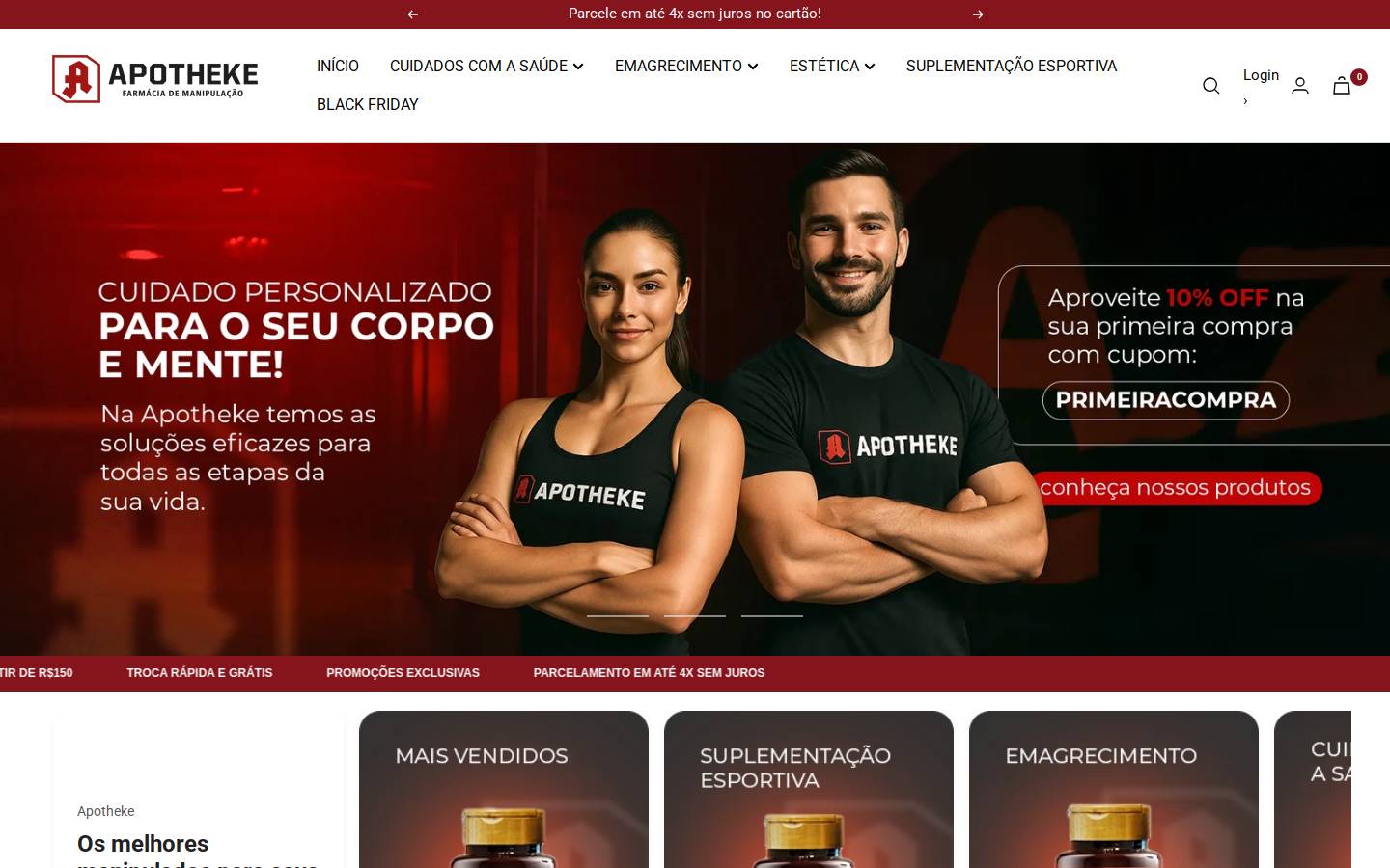 apothekemanipulacao.com.br homepage screenshot