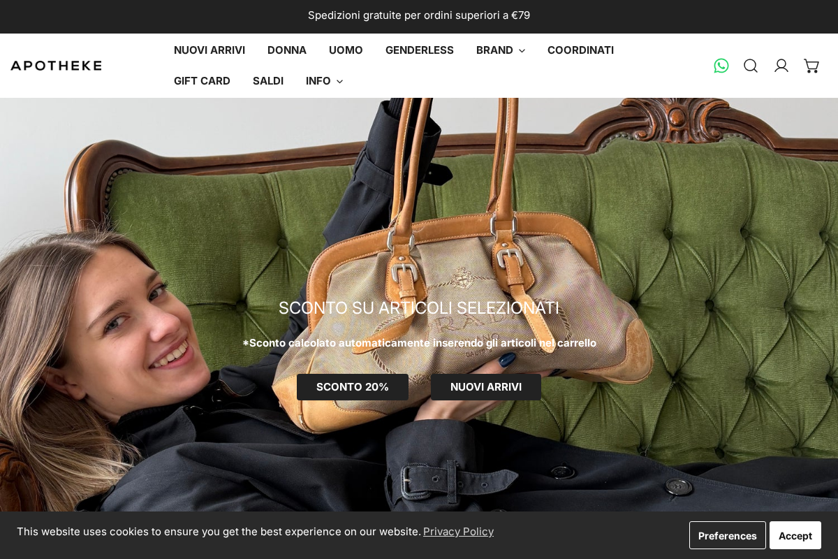 Apotheke homepage screenshot