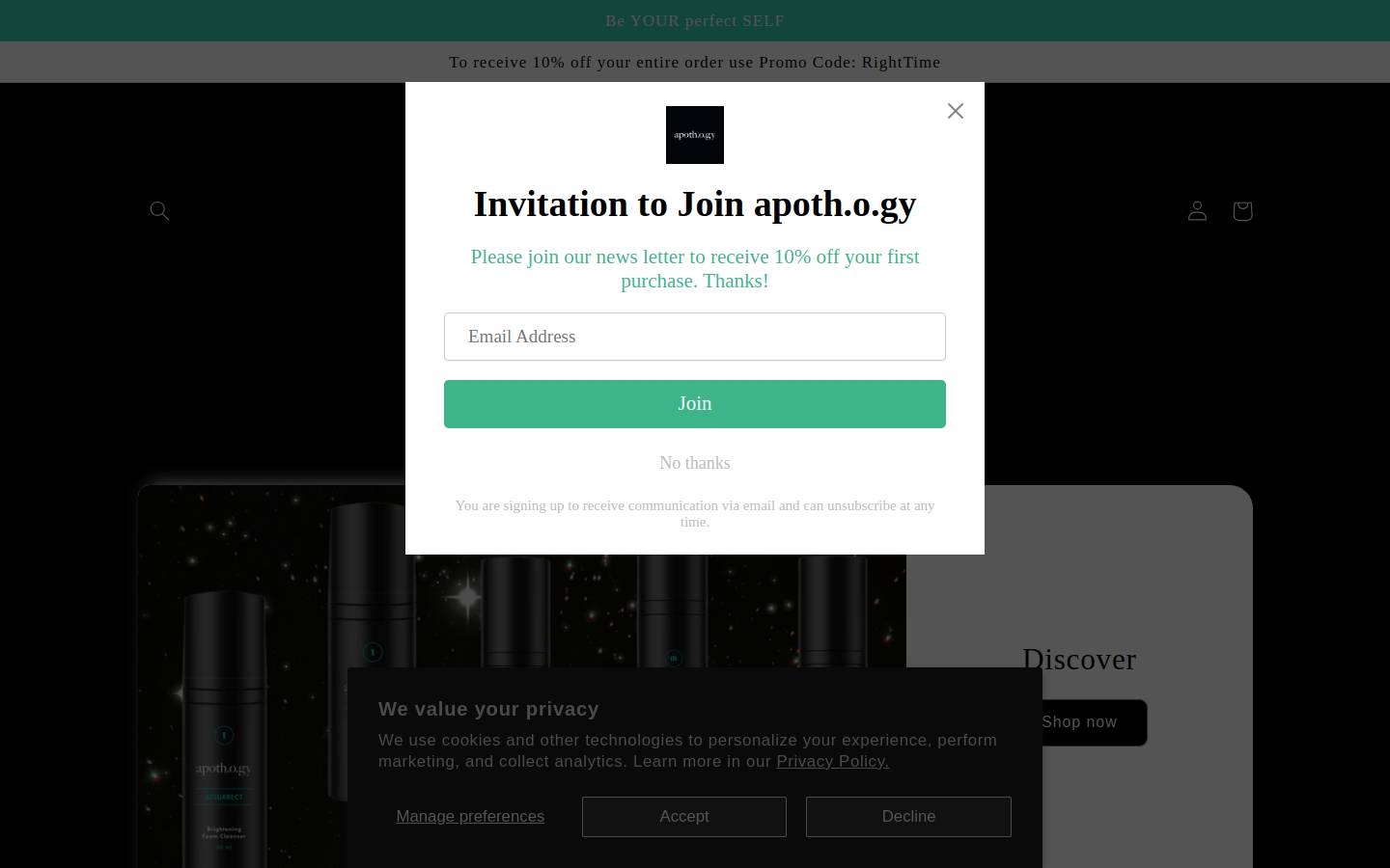 apothogy.com homepage screenshot