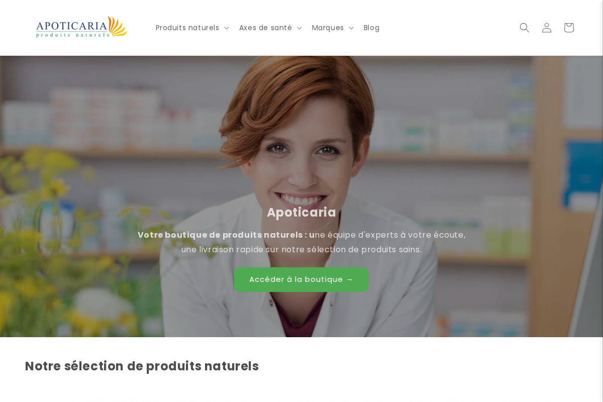 apoticaria.com homepage screenshot