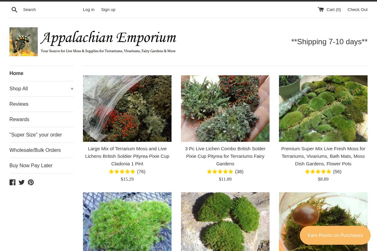appalachianemporium.com homepage screenshot
