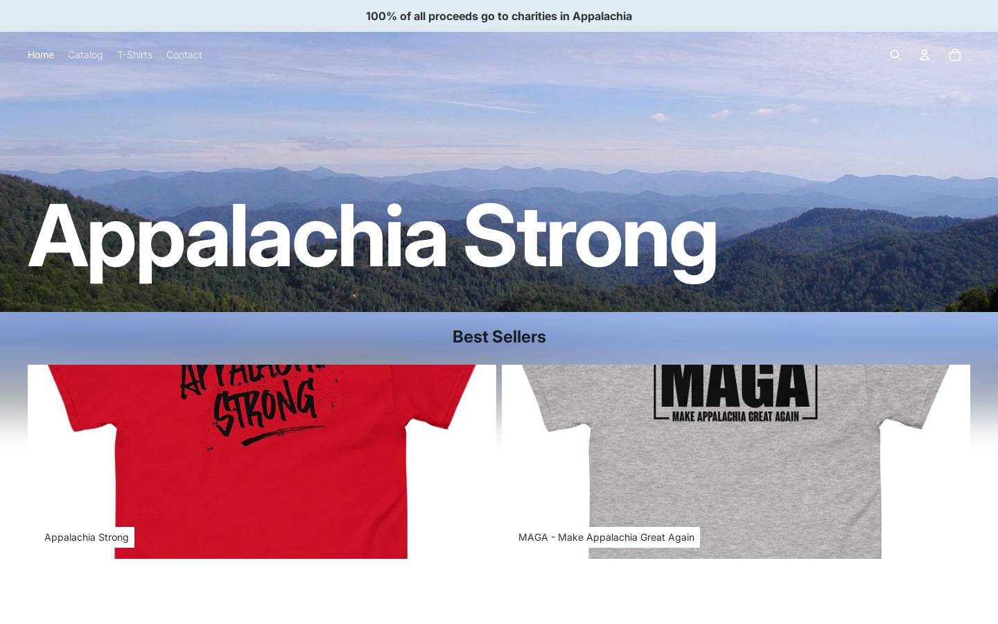 appalachiastrong.com homepage screenshot