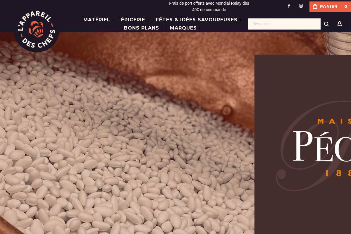 L'Appareil des Chefs homepage screenshot