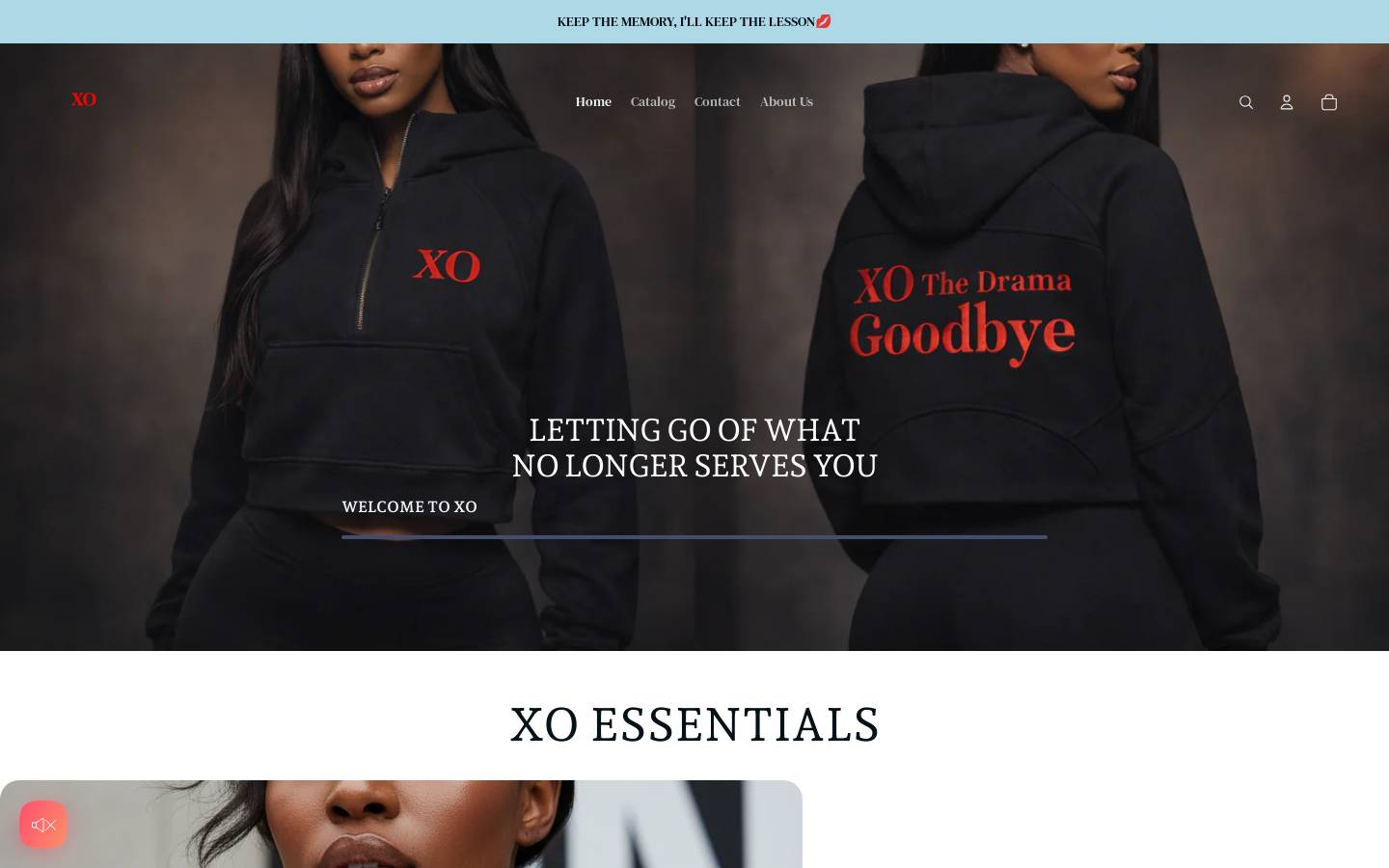 apparelxo.com homepage screenshot
