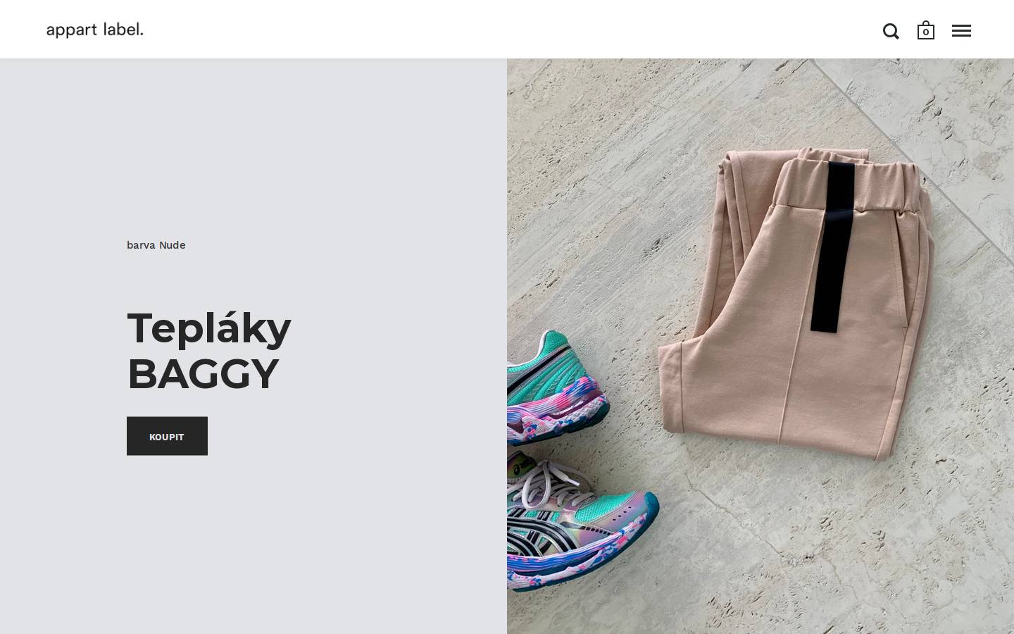 appartlabel.cz homepage screenshot