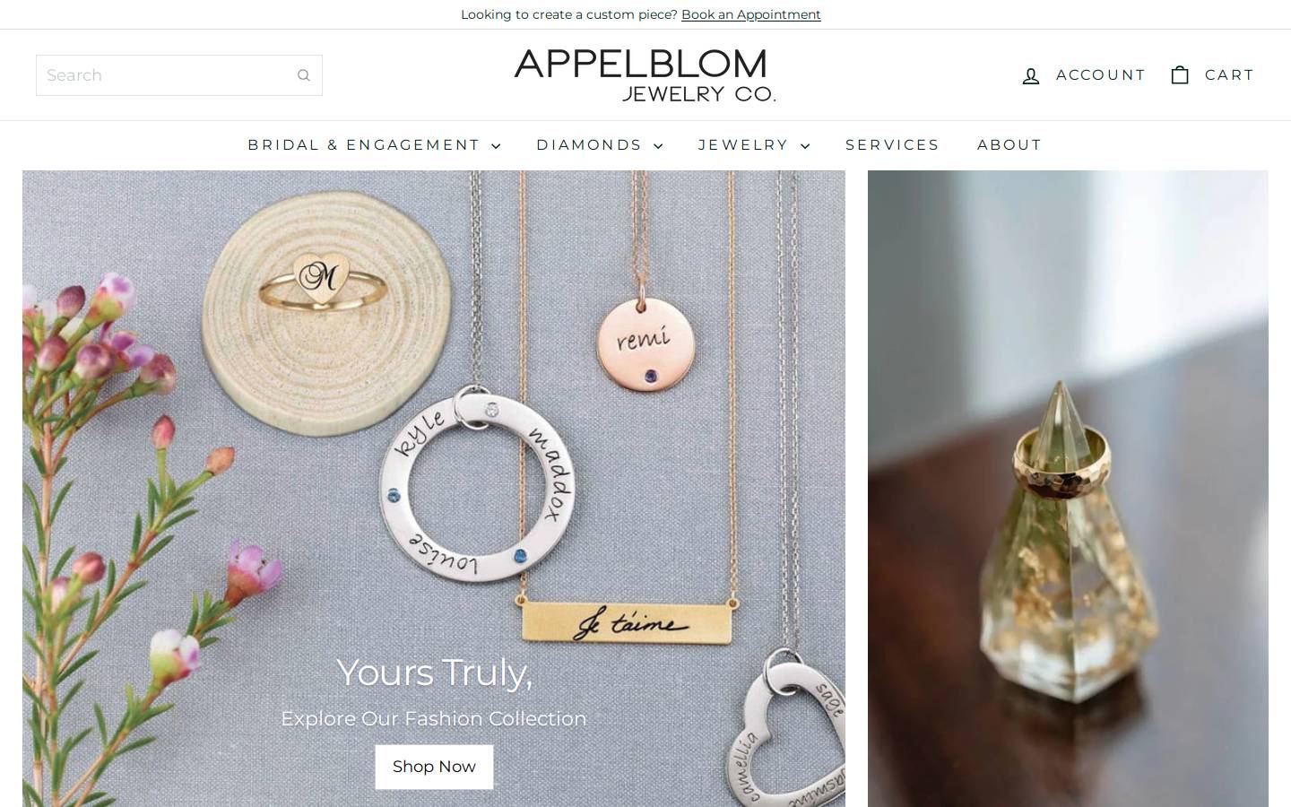 appelblom.com homepage screenshot