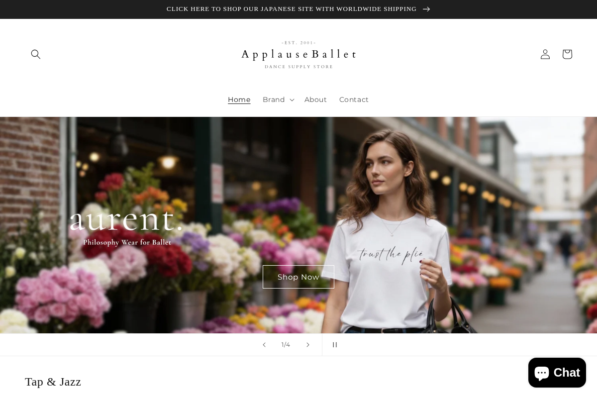 applauseballet.co homepage screenshot