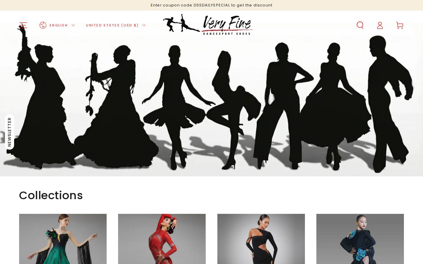 appledanceshoes.com homepage screenshot