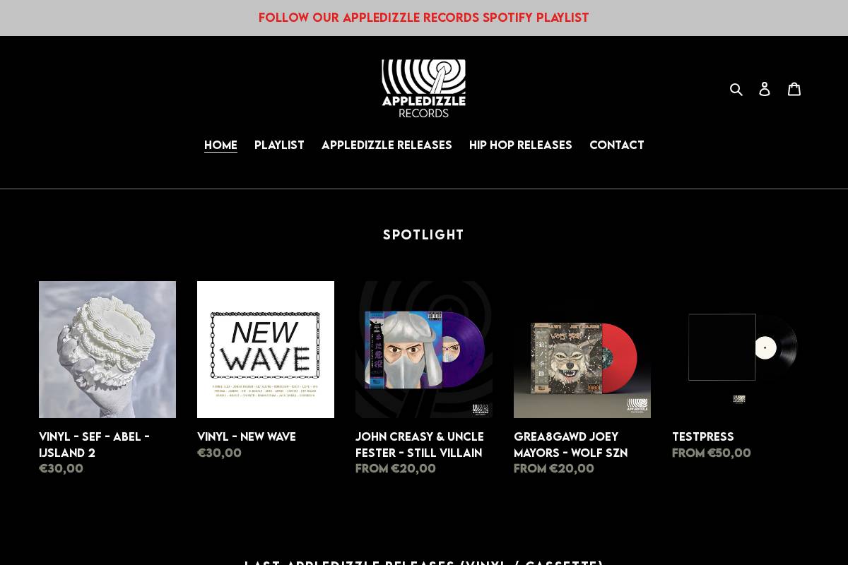 appledizzle.com homepage screenshot