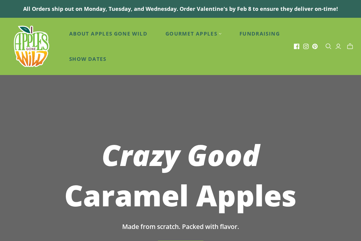 Apples Gone Wild homepage screenshot