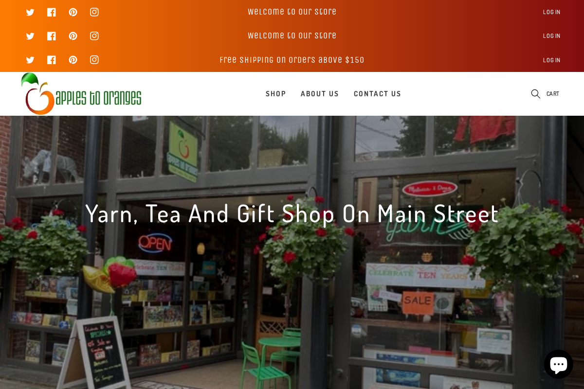 Apples to Oranges homepage screenshot