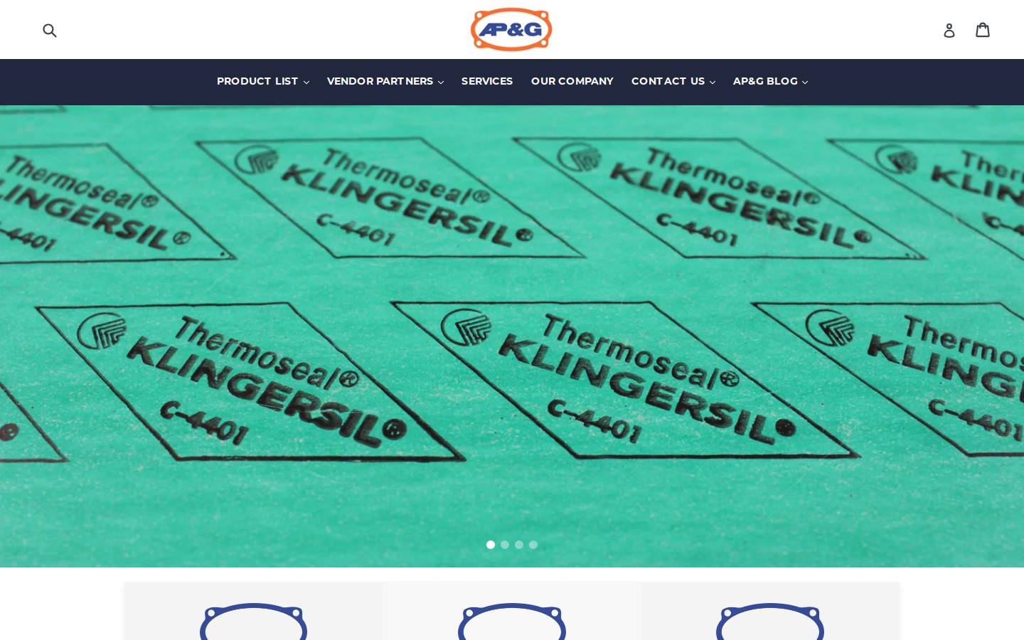 appletonpackinggasket.com homepage screenshot