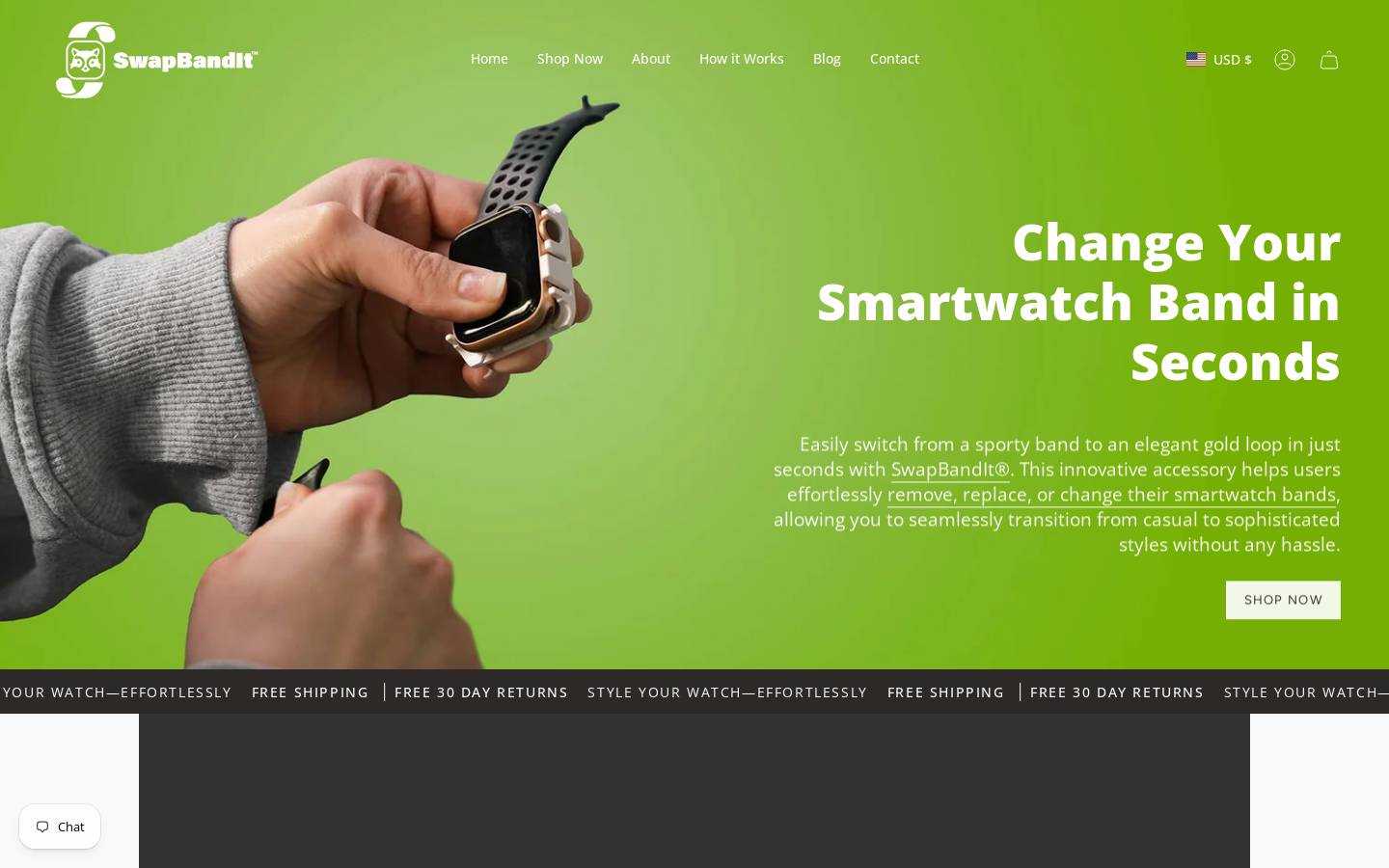 applewatchchanger.com homepage screenshot