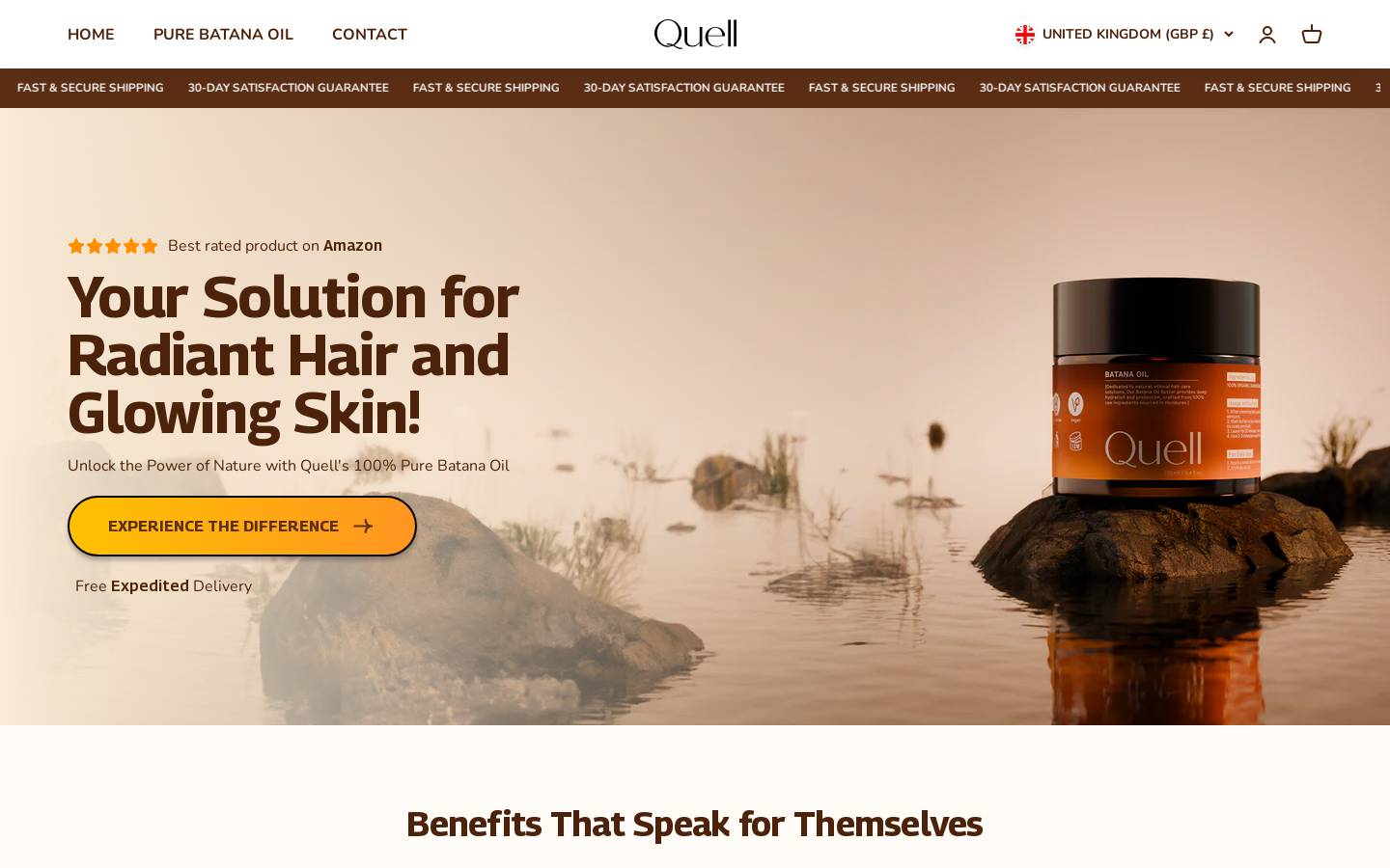 applyquell.com homepage screenshot