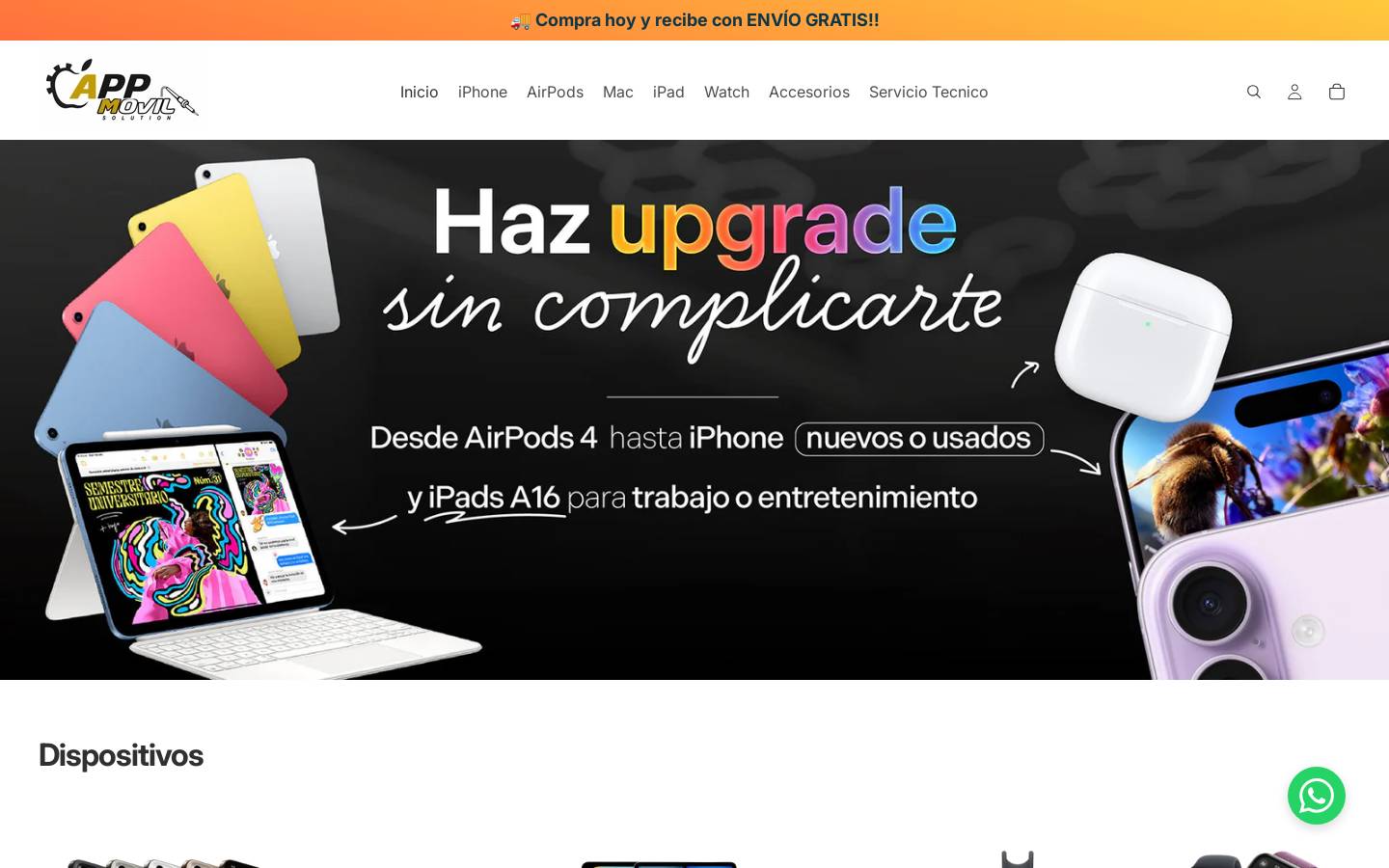 appmovilsolution.com homepage screenshot