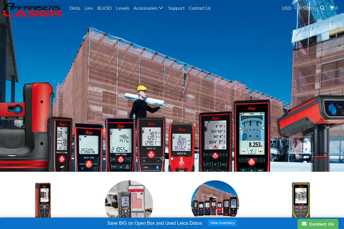 AppraisersLaser.com homepage screenshot