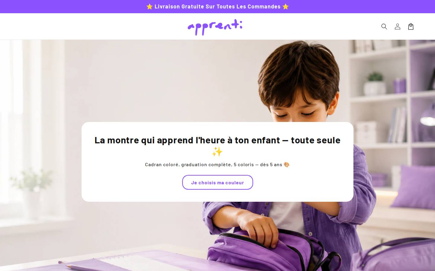 apprenti.shop homepage screenshot