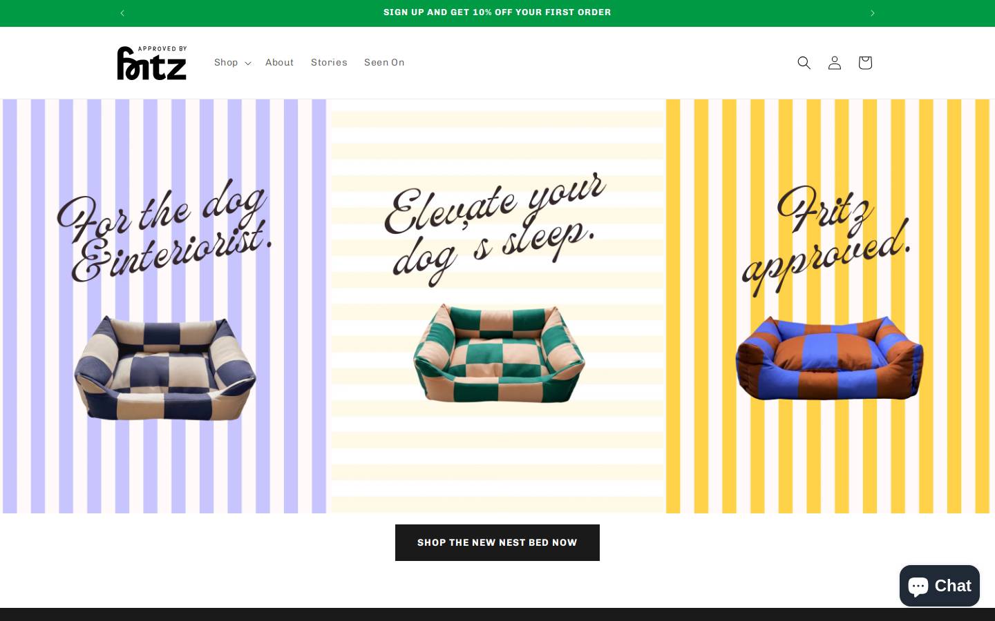 approvedbyfritz.com homepage screenshot