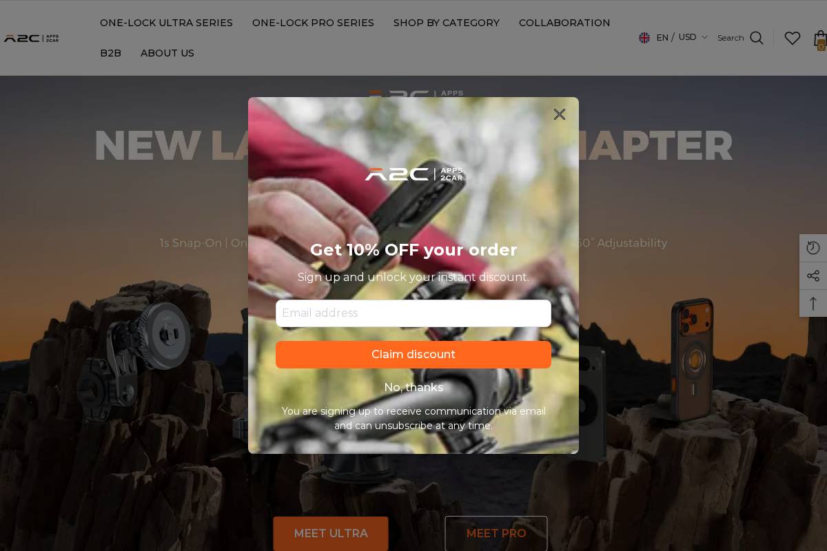 apps2car.com homepage screenshot