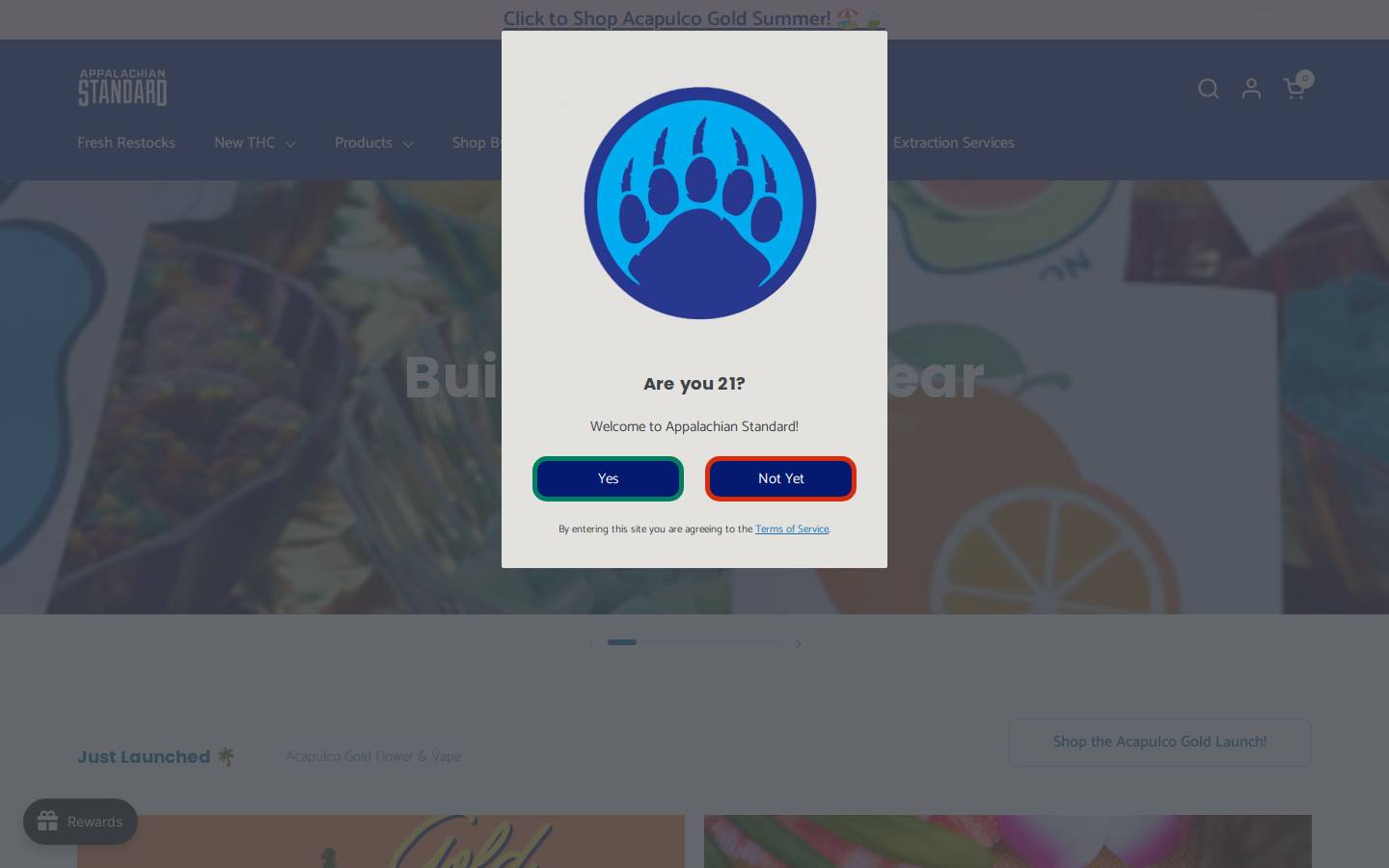 appstandardsundries.com homepage screenshot