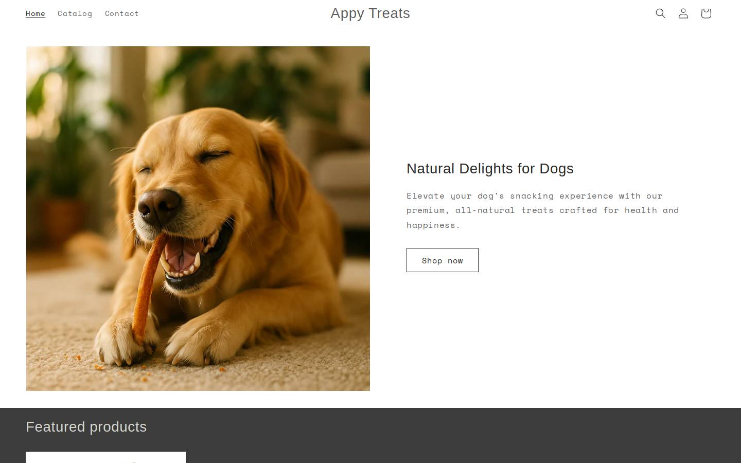 appytreats.com homepage screenshot