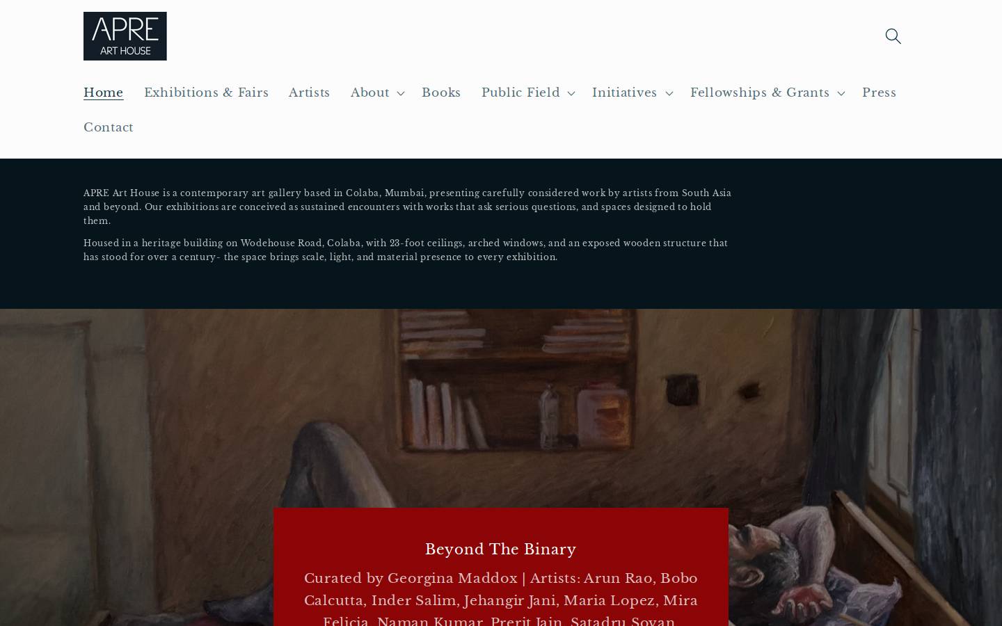 aprearthouse.com homepage screenshot