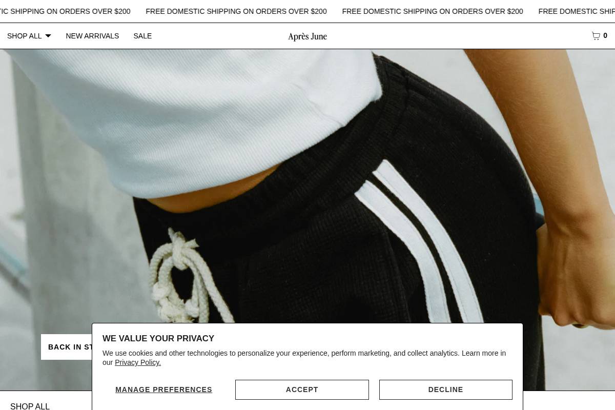 Apresjune homepage screenshot