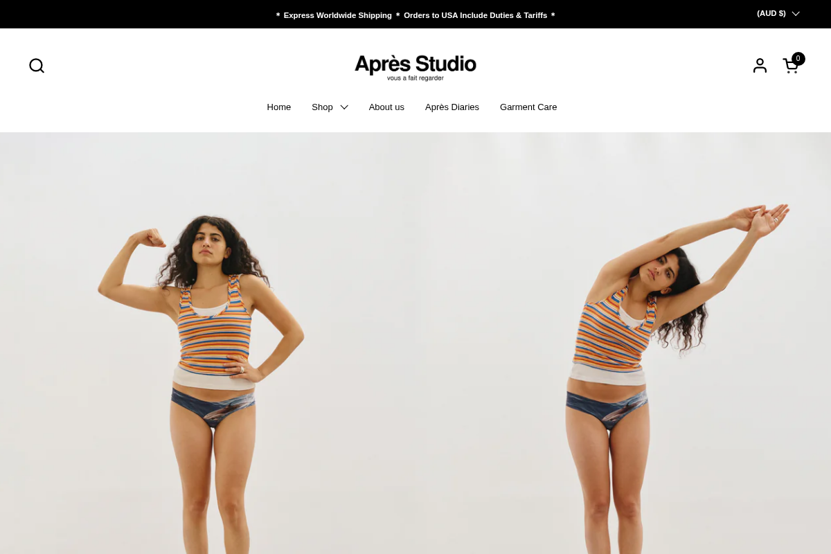 Après Studio homepage screenshot