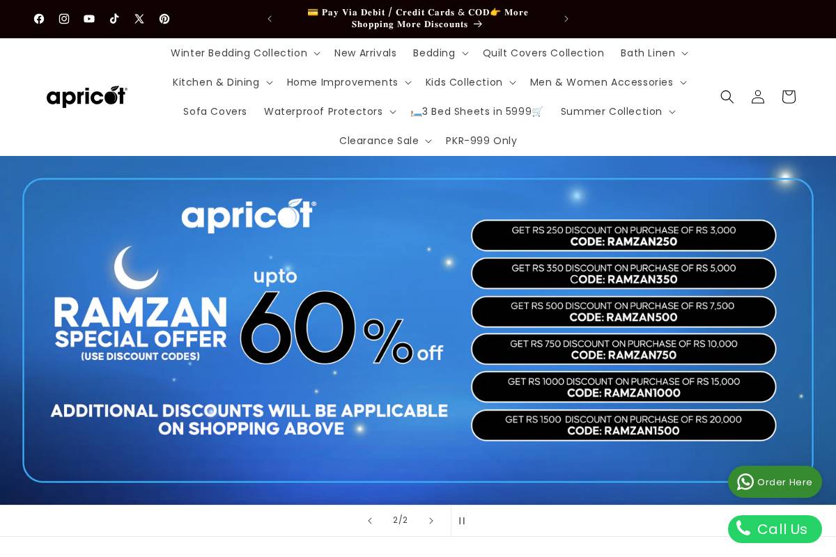 apricot.com.pk homepage screenshot