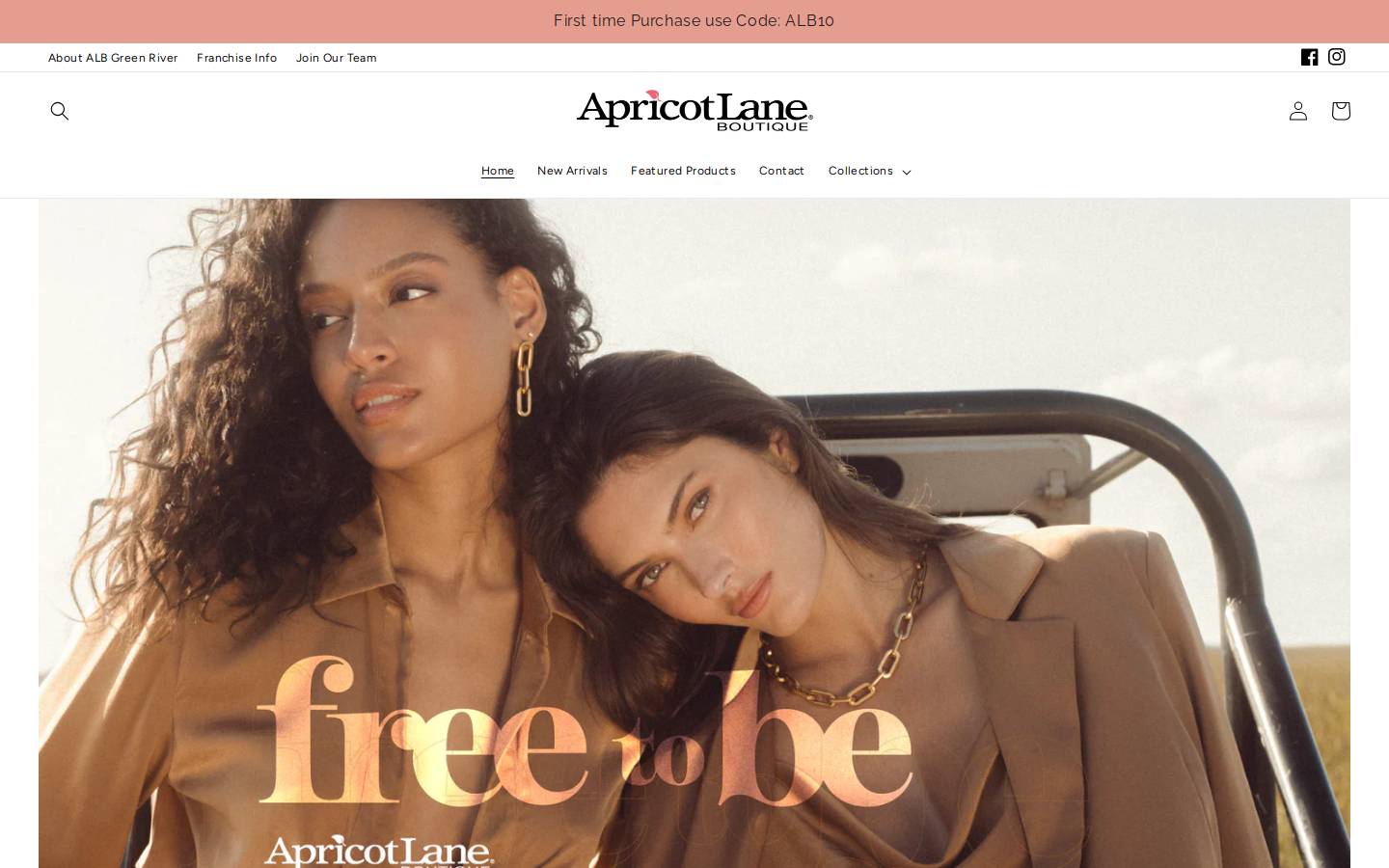apricotlanegreenriver.com homepage screenshot