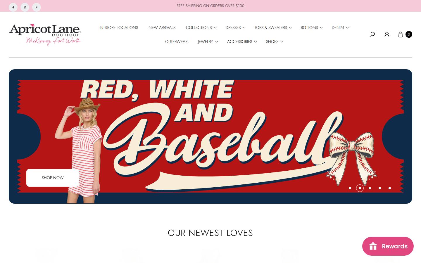 apricotlanemckinney.com homepage screenshot