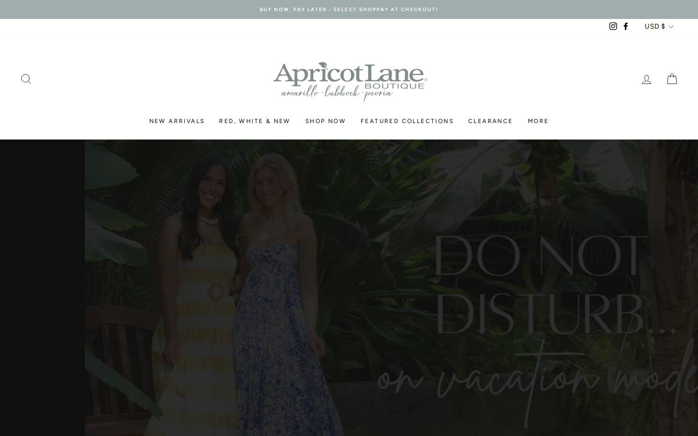 apricotlanepeoria.com homepage screenshot