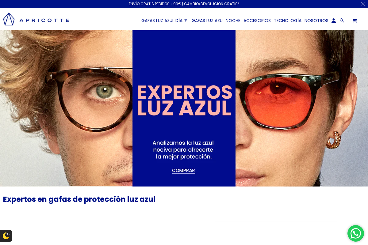 Apricotte homepage screenshot