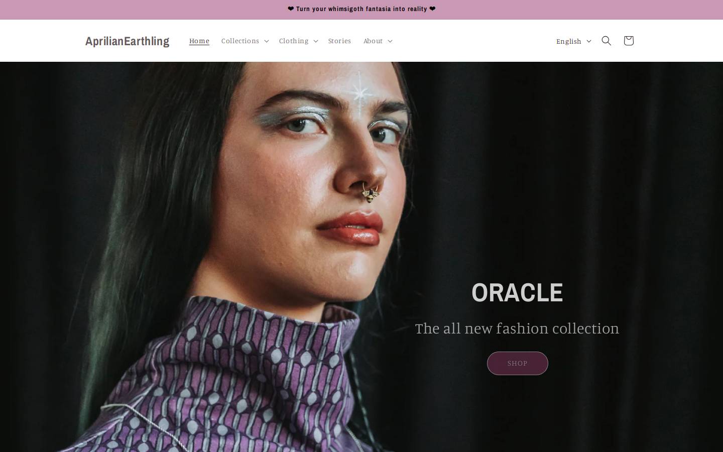 aprilianearthling.com homepage screenshot