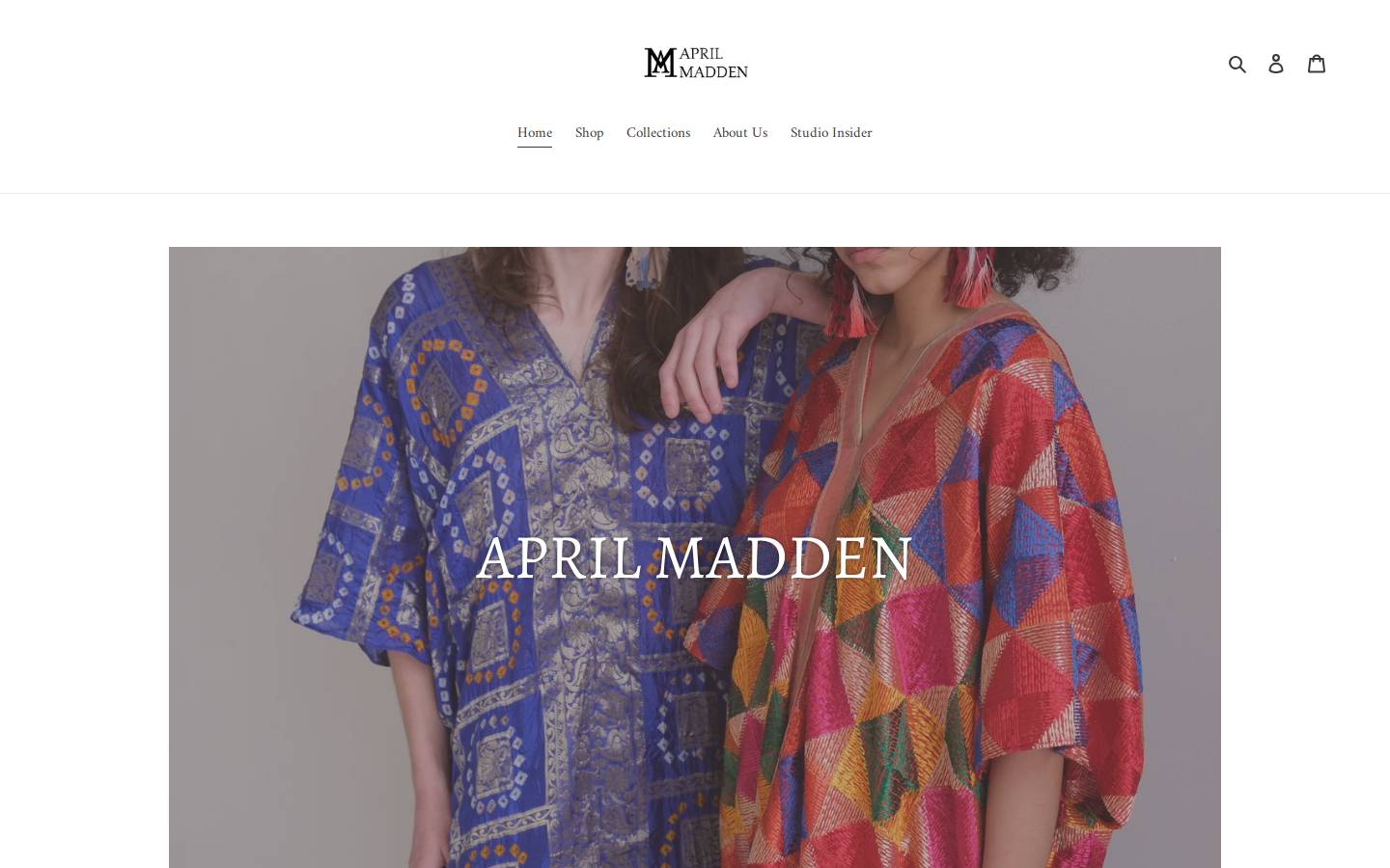 aprilmaddenstudio.com homepage screenshot