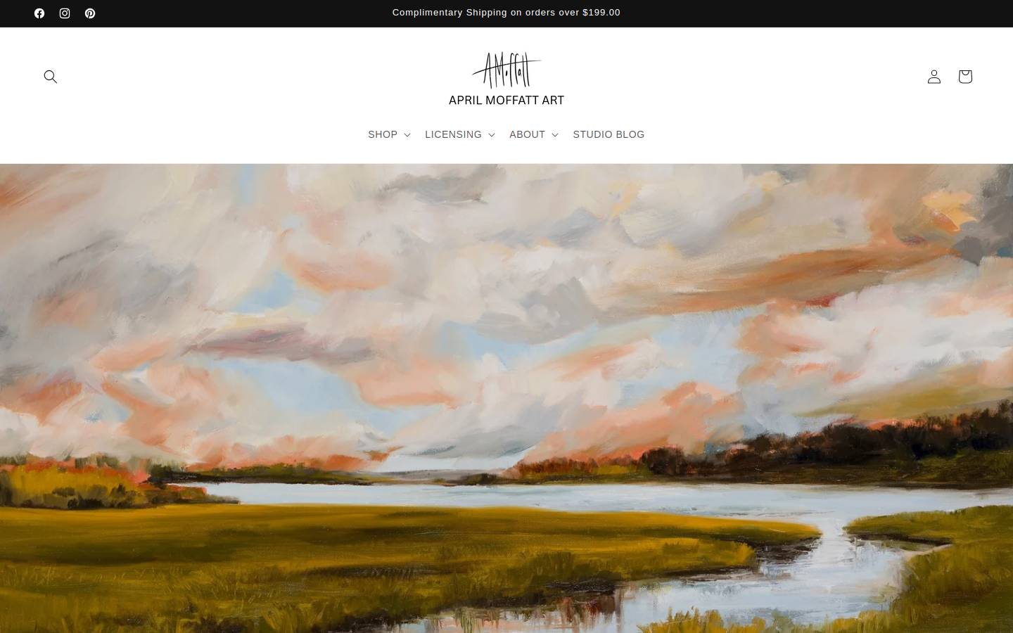 aprilmoffatt.com homepage screenshot