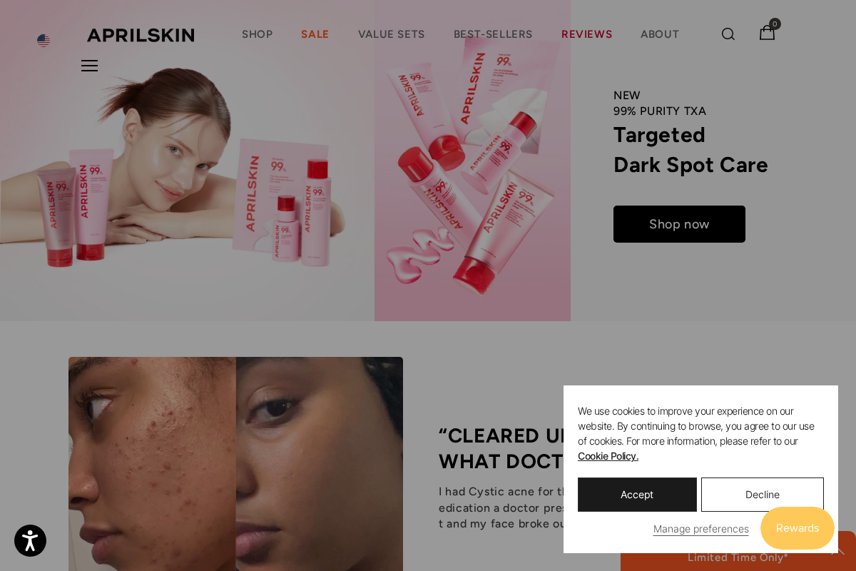 APRILSKIN US homepage screenshot