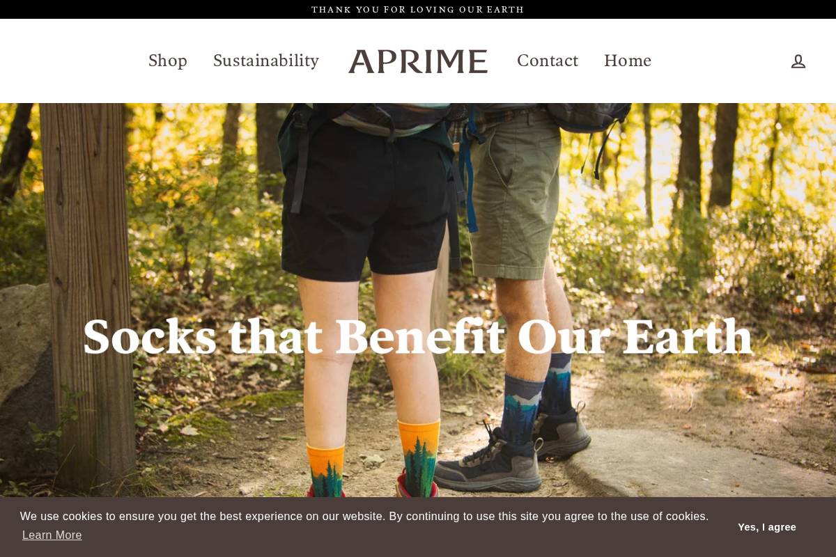 aprimestore.com homepage screenshot
