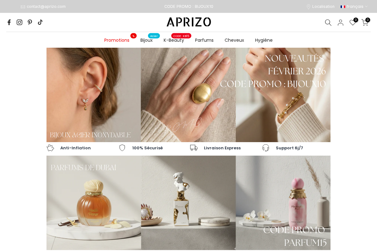 Aprizo homepage screenshot