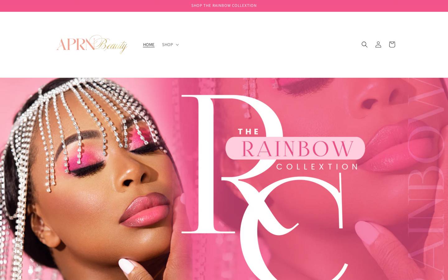 aprnbeautycosmetics.com homepage screenshot