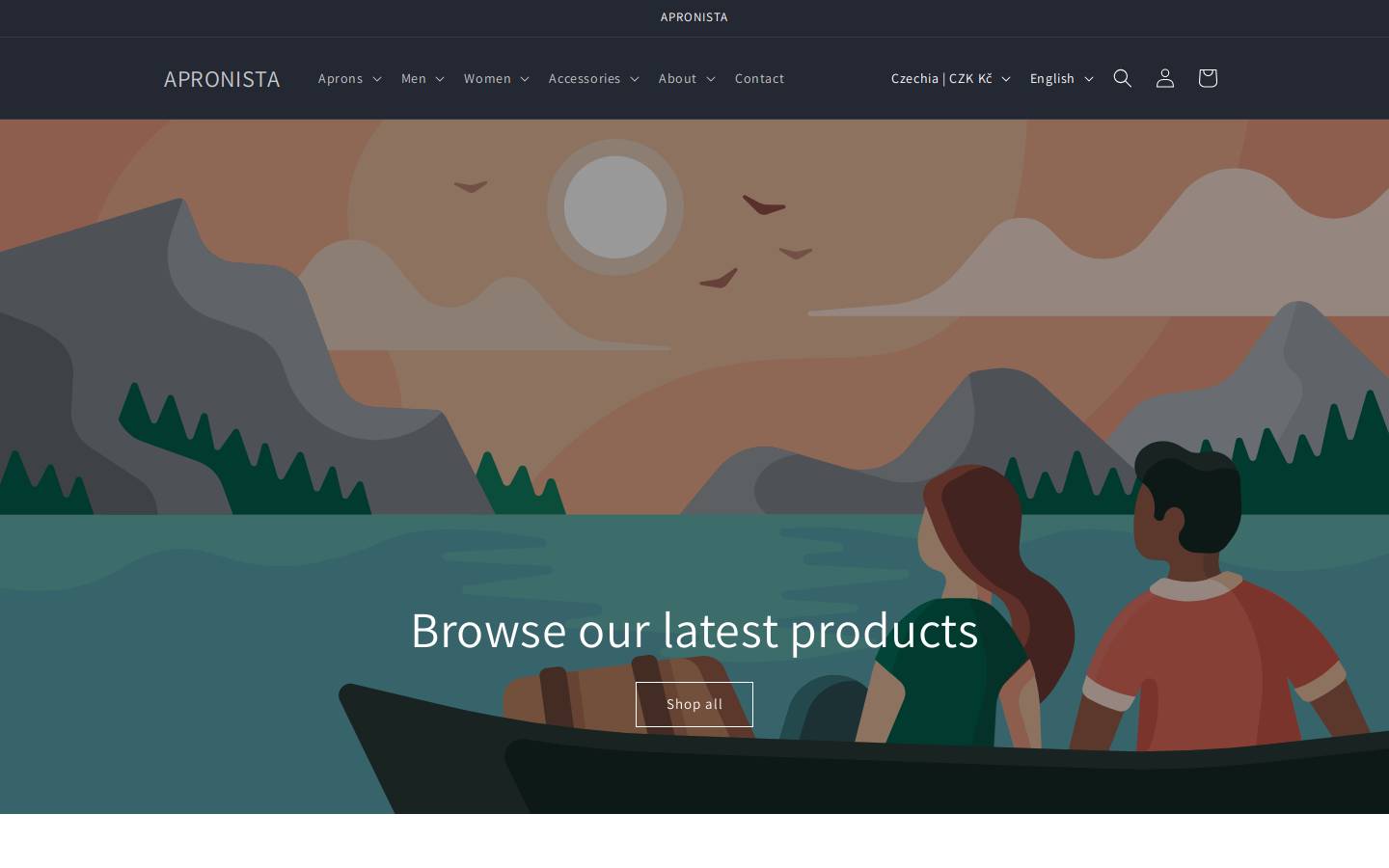 apronista.eu homepage screenshot