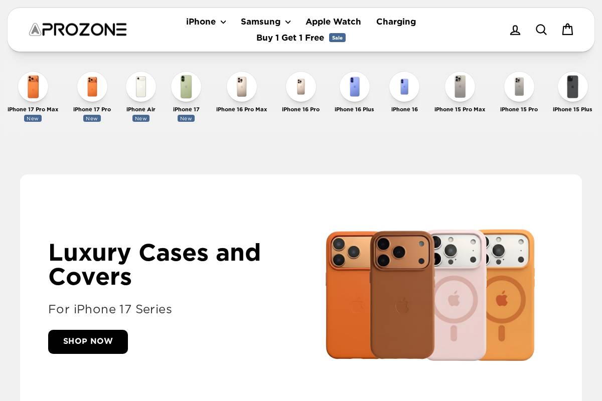 aprozone.in homepage screenshot