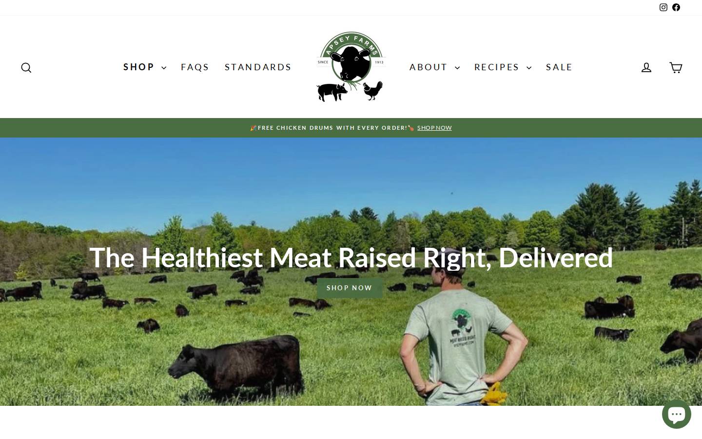 apseyfarm.com homepage screenshot