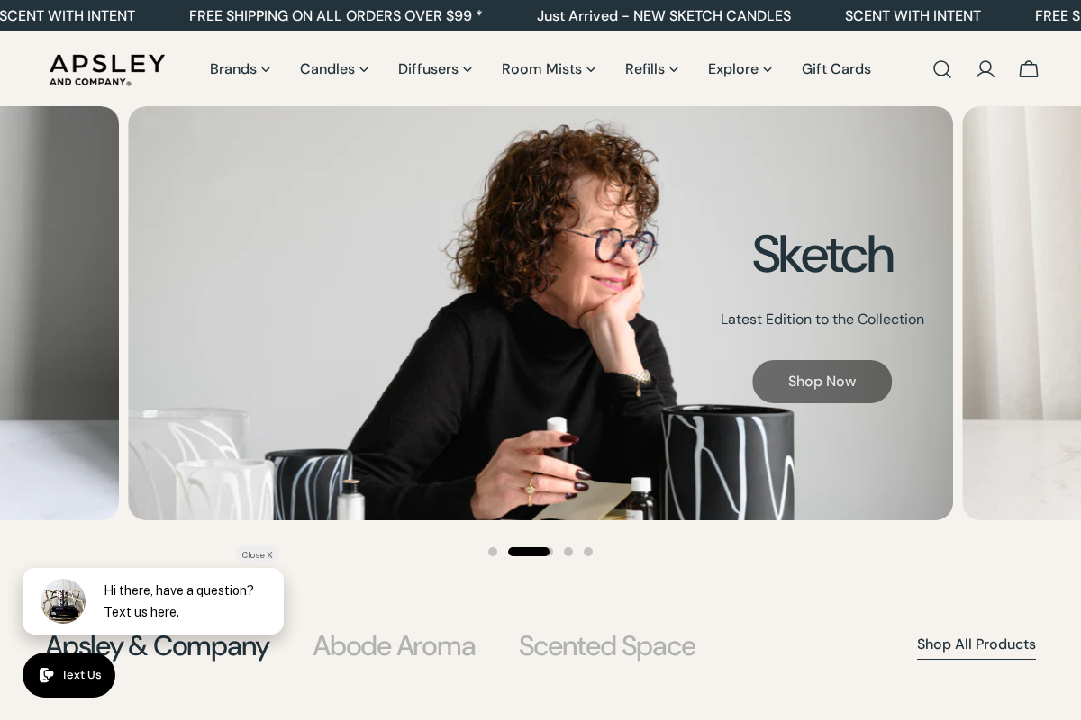 APSLEY AND COMPANY homepage screenshot