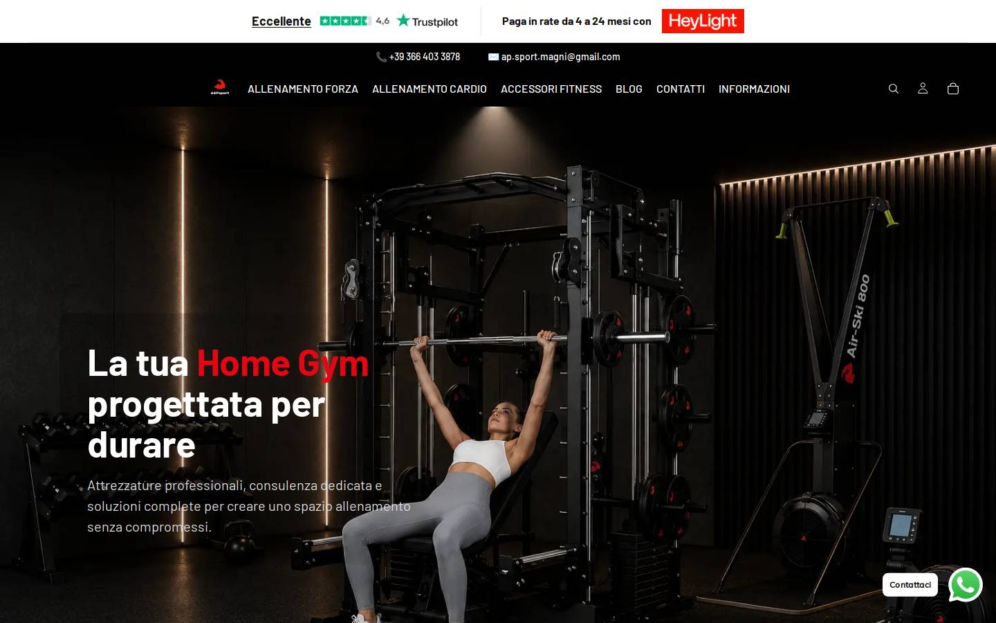 A&Psport homepage screenshot