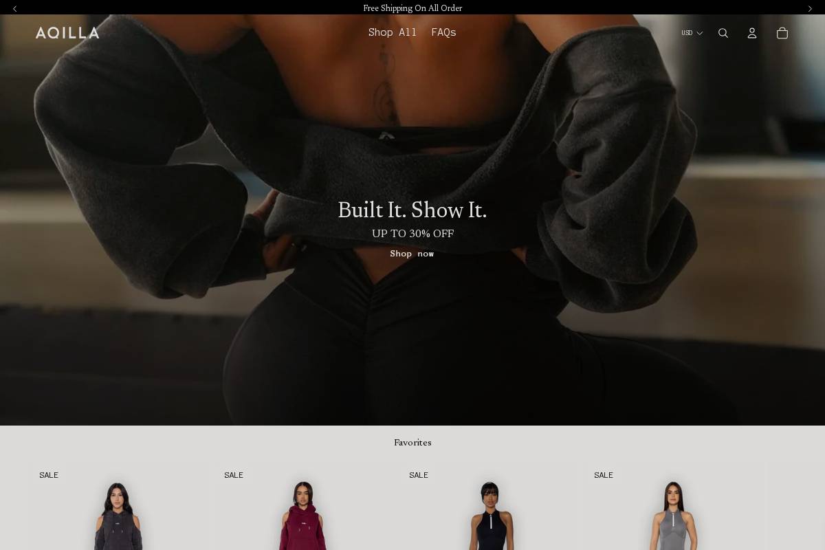 aqilla.co homepage screenshot