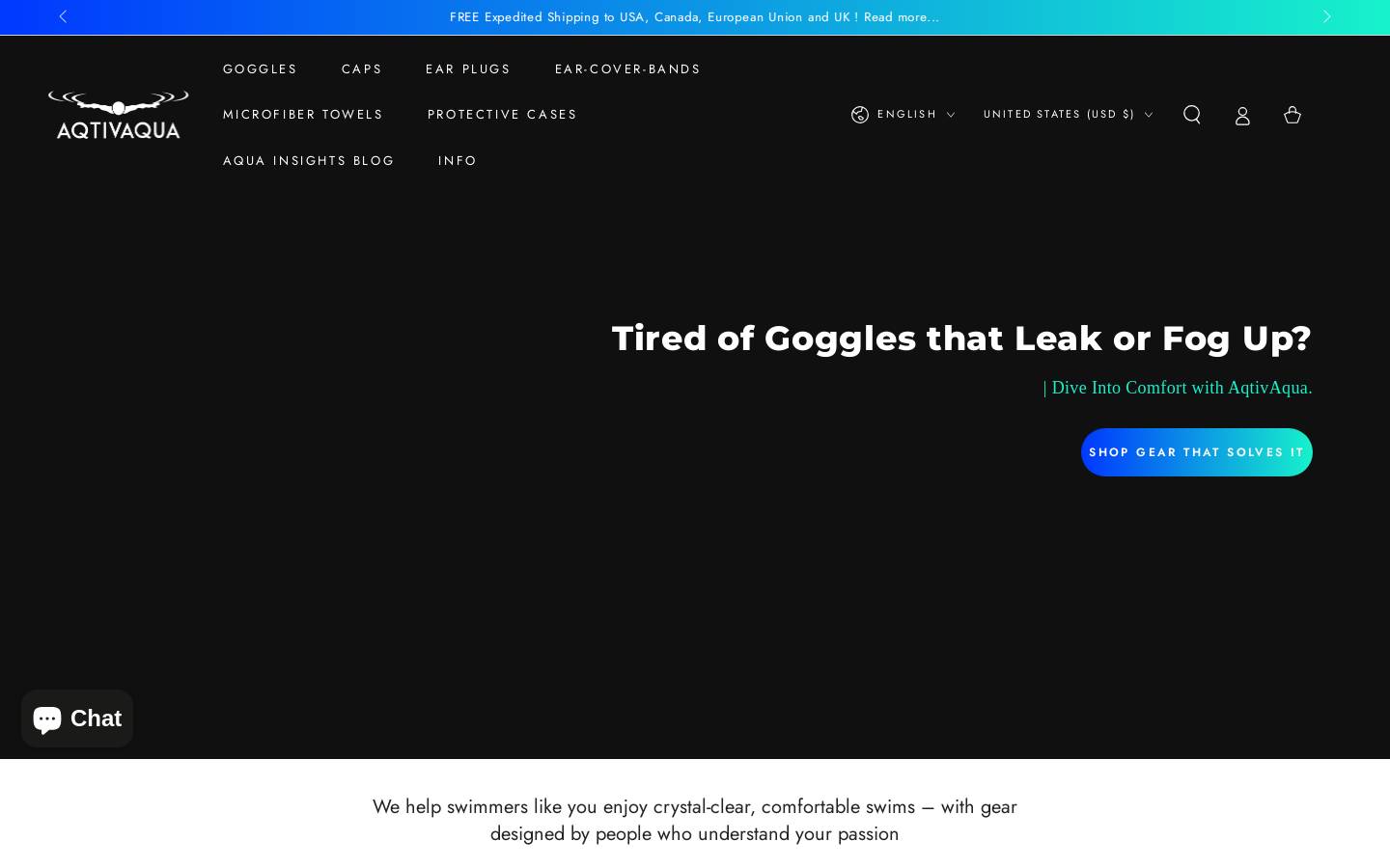 aqtivaqua.com homepage screenshot