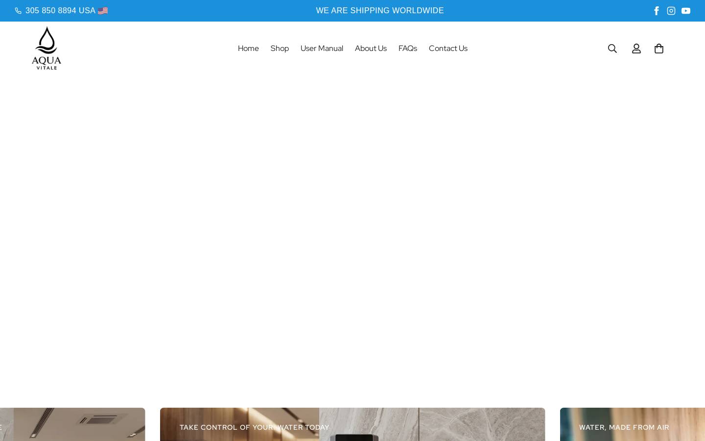 aqua-vitale.com homepage screenshot